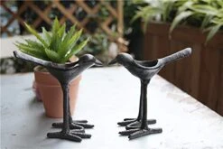 ChezMax Cast Iron Long Feet Birds Christmas Candleholders Black Vintage Tea Light Candle Holders Metal Tabletop Home Decoration 15 ChezMax Cast Iron Long Feet Birds Christmas Candleholders Black Vintage Tea Light Candle Holders Metal Tabletop Home Decoration -Department 56 Shop 41fcdZmeHxL