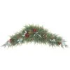 U'Artlines Christmas Swag For Front Door Artificial Decorative Swag Decoration With Pine Cone, Berries For Indoor & Outdoor Window Wall Fireplace Mantle Home Holiday Xmas Decor (43" Green) -Department 56 Shop 41fgHsrAsDL