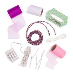 Craftabelle – Fairy Lights Creation Kit – DIY Twinkle Lights For Bedroom – 7pc String Light Set With Accessories – DIY Arts & Crafts For Kids Aged 8 Years + -Department 56 Shop 41g8mfOhxJL