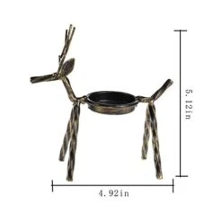MorTime 8 Pack Christmas Reindeer Tealight Candle Holders, Bronze Finished Metal Tea Light Candleholders, Xmas Deer Holders Set For Table Kitchen Christmas Decorations 9 MorTime 8 Pack Christmas Reindeer Tealight Candle Holders, Bronze Finished Metal Tea Light Candleholders, Xmas Deer Holders Set For Table Kitchen Christmas Decorations -Department 56 Shop 41gMN9nRk3L