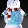 Christmas By Roman Inc., Confetti Lites Collection, 7.5" H LED Snowman Swirl Confetti Light Dome, Lantern, Snow Globe, Holiday Home Décor, Santa, Cardinal, Nutcracker, Snowman, Reindeer (7x5x3) -Department 56 Shop 41gmF36wP1L