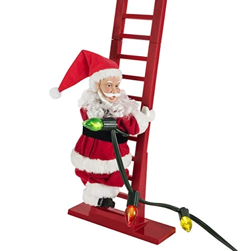 Mr. Christmas Super Climber Musical Animated Indoor, Plastic, Christmas Decoration, 42 Inches, White Santa 3 Mr. Christmas Super Climber Musical Animated Indoor, Plastic, Christmas Decoration, 42 Inches, White Santa - Image 3