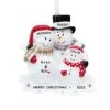 UniqXmas Personalized Pregnant Soon To Be Family Of 4 Christmas Ornament 2023 | We Are Expecting, Baby On The Way, 2nd Pregnancy Announcement | Bump’s First Xmas Keepsake Snowmen | Custom Name & Year -Department 56 Shop 41hCqNBsGML