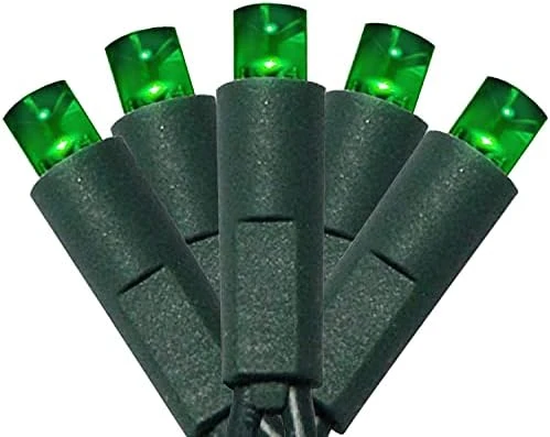 50 Count 5MM Wide Angle Led Christmas Lights Set,Outdoor Led String Lights For Garden Patio Christmas Trees Decoration,17 Feet Green Wire,Warm White 9 50 Count 5MM Wide Angle Led Christmas Lights Set,Outdoor Led String Lights For Garden Patio Christmas Trees Decoration,17 Feet Green Wire,Warm White - Image 9