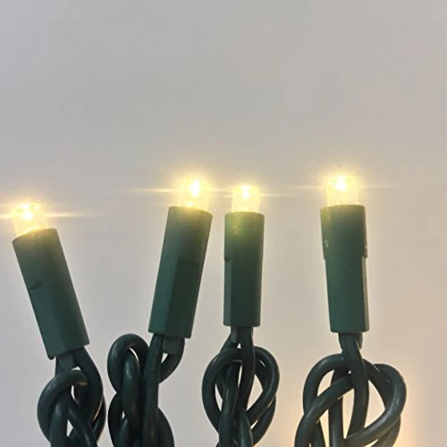 50 Count 5MM Wide Angle Led Christmas Lights Set,Outdoor Led String Lights For Garden Patio Christmas Trees Decoration,17 Feet Green Wire,Warm White 2 50 Count 5MM Wide Angle Led Christmas Lights Set,Outdoor Led String Lights For Garden Patio Christmas Trees Decoration,17 Feet Green Wire,Warm White - Image 2