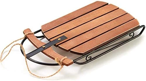 Red Rustic Let It Snow Sleigh With Jute String By Factory Direct Craft - Mini Sleigh For Christmas Decorating And Holiday Displays 9 Red Rustic Let It Snow Sleigh With Jute String By Factory Direct Craft - Mini Sleigh For Christmas Decorating And Holiday Displays - Image 9