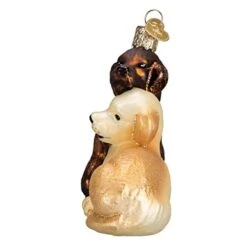 Old World Christmas Ornaments: Dog And Pet Accessories Glass Blown Ornaments For Christmas Tree, Puppy Love -Department 56 Shop 41iPgXy2LtL