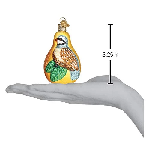 Old World Christmas Ornaments Partridge In A Pear Glass Blown Ornaments For Christmas Tree 4 Old World Christmas Ornaments Partridge In A Pear Glass Blown Ornaments For Christmas Tree - Image 4