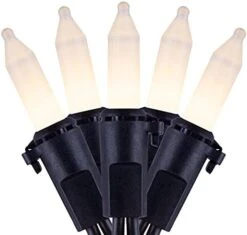 YULETIME Orange String Lights With Black Wire, 66 Feet 200 Count UL Certified Christmas Light, Pack Of 2 Sets 33 Ft 100 Amber Mini Light Set For Halloween Thanksgiving Holidays (Orange) -Department 56 Shop 41icCWeQ 7S. AC