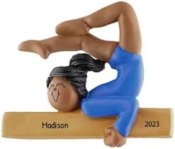 Personalized Gymnastics Ornament For Girl 2022 - Gifts For Gymnasts, Gymnastics Christmas Ornament, Gymnast Ornament, Gymnastics Gifts, Gymnast Gifts - Blue Leotard - Free Customization -Department 56 Shop 41ievpqeauL. AC