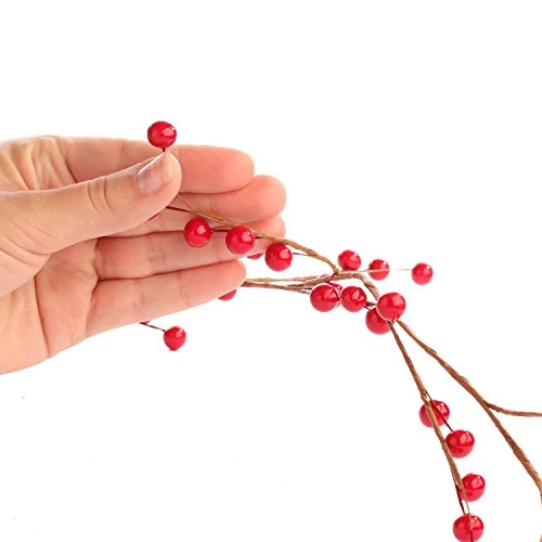 Factory Direct Craft 6 Feet Rich Red Berry Garland For Christmas Holiday Decorating 2 Factory Direct Craft 6 Feet Rich Red Berry Garland For Christmas Holiday Decorating - Image 2
