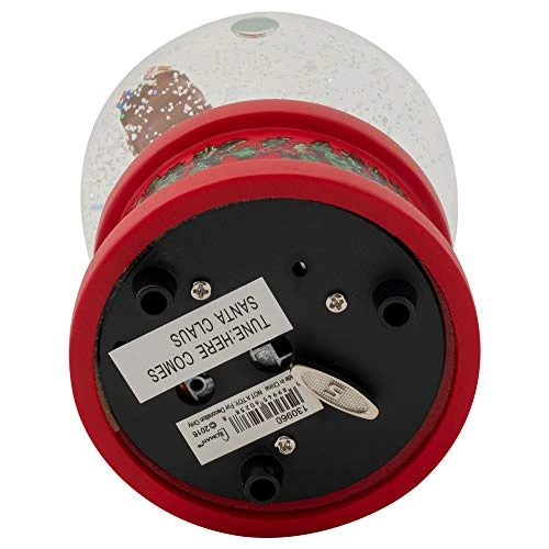 Roman Santa With Tree Plays Tune Here Comes Santa Claus 5.75 Inch Holiday Glitter Globe 2 Roman Santa With Tree Plays Tune Here Comes Santa Claus 5.75 Inch Holiday Glitter Globe - Image 2