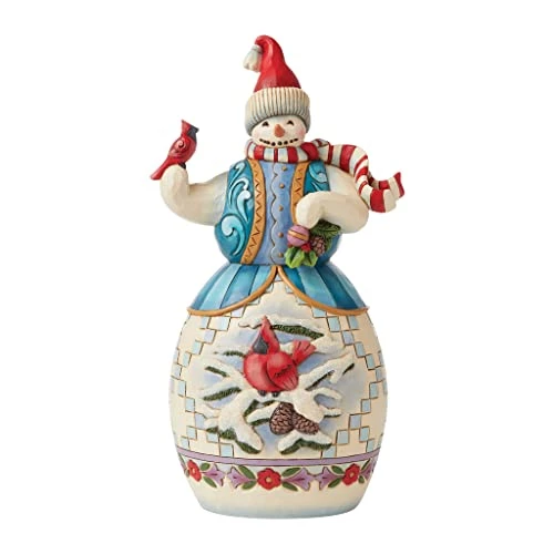 Enesco Jim Shore Heartwood Creek Snowman With Cardinals Figurine, 9.64 Inch, Multicolor 1 Enesco Jim Shore Heartwood Creek Snowman With Cardinals Figurine, 9.64 Inch, Multicolor