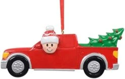 Personalized Family Christmas Ornament 2022 Family Of 4 Carrying Christmas Tree Home Red Truck Handmade Customized Holiday Decor Gift With Handwritten Names -Department 56 Shop 41kA2KRVHxL. AC