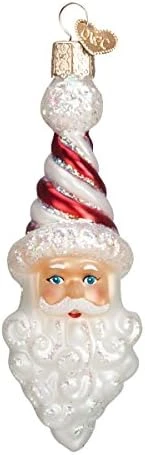 Old World Christmas Peppermint Glass Blown Ornaments For Christmas Tree, Glistening Candy Cane 9 Old World Christmas Peppermint Glass Blown Ornaments For Christmas Tree, Glistening Candy Cane - Image 9