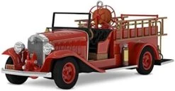 Hallmark Keepsake Christmas Ornament 2018 Year Dated, Fire Truck Brigade 1932 Buick Fire Engine With Light -Department 56 Shop 41klOxF9dfL. AC