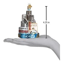 Old World Christmas Glass Blown Ornament Chicago (20091) -Department 56 Shop 41kqCHxGGkL