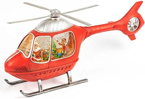 Christmas Snow Globe Lantern 11",USB & Battery Operated Lighted Swirling Glitter Water Lantern With Timer For Christma Home Decoration (Trees) 7 Christmas Snow Globe Lantern 11",USB & Battery Operated Lighted Swirling Glitter Water Lantern With Timer For Christma Home Decoration (Trees) - Image 7