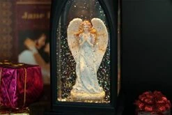 Eldnacele 12” Christmas Snow Globe Lantern Angel With Music & Timer, USB Lined/Battery Operated Lighted Water Glittering Nativity Lantern For Christmas Festival Centerpiece Decoration Gifts – Angel 9 Eldnacele 12” Christmas Snow Globe Lantern Angel With Music & Timer, USB Lined/Battery Operated Lighted Water Glittering Nativity Lantern For Christmas Festival Centerpiece Decoration Gifts – Angel -Department 56 Shop 41l7ICL5yGL