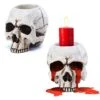 VICDUEKG 2 Pcs Skull Candle Holder Skeleton Candlestick Holders Spooky Tealight Cup Gothic Decor Resin Candlestick Crafts For Halloween Christmas Home Party Graveyard Outdoor Bar Decoration, White 20 VICDUEKG 2 Pcs Skull Candle Holder Skeleton Candlestick Holders Spooky Tealight Cup Gothic Decor Resin Candlestick Crafts For Halloween Christmas Home Party Graveyard Outdoor Bar Decoration, White -Department 56 Shop 41lK8035TNL