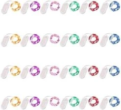 24 Pack Fairy Lights Battery Operated 6.6ft 20 Led Mini String Lights Silver Wire Starry Lights For DIY Wedding Party Festival Halloween Christmas (Cool White) 24 24 Pack Fairy Lights Battery Operated 6.6ft 20 Led Mini String Lights Silver Wire Starry Lights For DIY Wedding Party Festival Halloween Christmas (Cool White) -Department 56 Shop 41ldLPgypL. AC