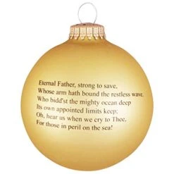 Christmas By Krebs 3 1/4" (80mm) Made In The USA Designer Seamless Gold Velvet Military Patriotic Glass Christmas Ball Keepsake Ornament, Navy -Department 56 Shop 41lhJxOmTSL