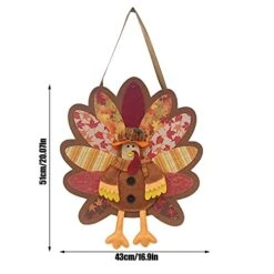 GENERIC Cow Swinging Car Ornament Hanging Front Turkey Thanksgiving Welcome Door Door Hanging Door Decoration Decoration Hangs And Teal Christmas Decorations (B, One Size) -Department 56 Shop 41lr5qydFBL