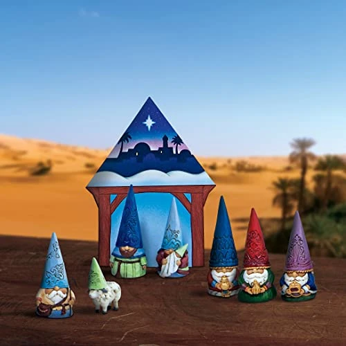 Enesco Jim Shore Heartwood Creek Small But Miraculous Gnome Christmas Pageant Scene Figurine Set, 3.125 Inch, Multicolor 3 Enesco Jim Shore Heartwood Creek Small But Miraculous Gnome Christmas Pageant Scene Figurine Set, 3.125 Inch, Multicolor - Image 3