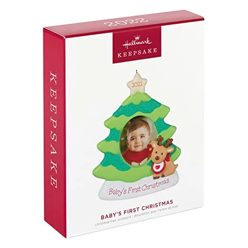 Hallmark Keepsake Christmas Ornament,Plastic, 2022 Year-Dated, Baby's First Christmas Photo Frame 3 Hallmark Keepsake Christmas Ornament,Plastic, 2022 Year-Dated, Baby's First Christmas Photo Frame - Image 3