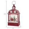DRomance Christmas Music Snow Globe Lantern With 6 Hour Timer, USB Powered Battery Operated Lighted Water Singing Snow Globe For Mother’s Day Holiday Women Children Gift(Santa, 5 X 3.1 X 11.1 Inches)