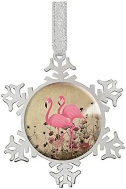 Fashion Image Snowflake Ornaments Silver 2.9"X2.6"X0.3"inches Home Decoration Christmas Tree Hanging Ornaments (Lovely-Penguin) -Department 56 Shop 41mL8jktSqL. AC