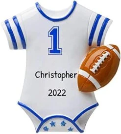 Personalized Football Ornament - Sports Ornaments For Christmas Tree, NCAA Football Ornaments, Football Christmas Ornament, Football Coach Gifts - Football Banner - Free Customization -Department 56 Shop 41mn77pH2L. AC