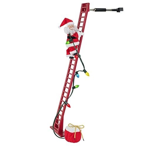 Mr. Christmas Super Climber Musical Animated Indoor, Plastic, Christmas Decoration, 42 Inches, White Santa 5 Mr. Christmas Super Climber Musical Animated Indoor, Plastic, Christmas Decoration, 42 Inches, White Santa - Image 5