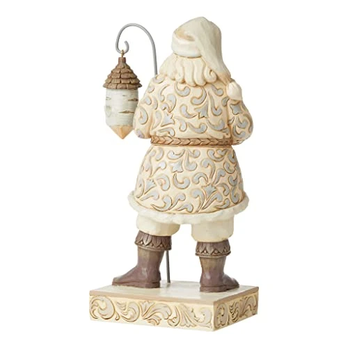 Enesco Jim Shore Heartwood Creek White Woodland Santa With Birch Birdhouse Figurine, 10 Inch, Multicolor 3 Enesco Jim Shore Heartwood Creek White Woodland Santa With Birch Birdhouse Figurine, 10 Inch, Multicolor - Image 3