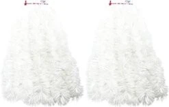 2 Packs White Super Duper Thick Tinsel Garland 50 Ft Total (Two Strands Each 25 Ft Long) (White, 50 Ft. (Two 25 Ft Tinsels) 2 Bags -Department 56 Shop 41nXhqgtZcL. AC