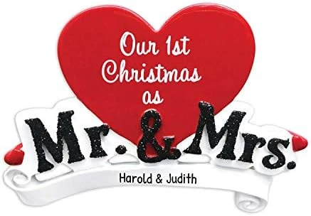 Personalized Christmas Ornaments For Couples - Couples Ornament - Snowman Couple Ornaments For Christmas Tree Mr & Mrs Couple Couples First Christmas Ornament - Free Customization 10 Personalized Christmas Ornaments For Couples - Couples Ornament - Snowman Couple Ornaments For Christmas Tree Mr & Mrs Couple Couples First Christmas Ornament - Free Customization - Image 10