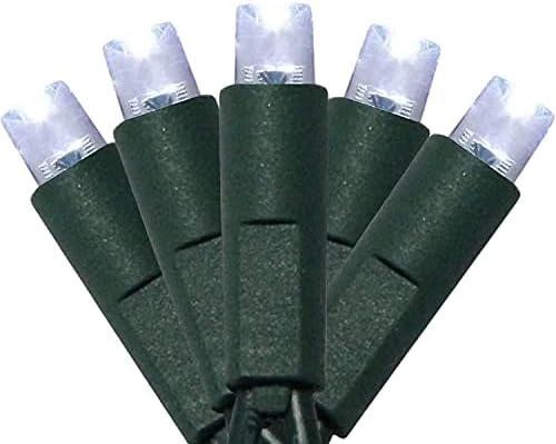 50 Count 5MM Wide Angle Led Christmas Lights Set,Outdoor Led String Lights For Garden Patio Christmas Trees Decoration,17 Feet Green Wire,Warm White 8 50 Count 5MM Wide Angle Led Christmas Lights Set,Outdoor Led String Lights For Garden Patio Christmas Trees Decoration,17 Feet Green Wire,Warm White - Image 8