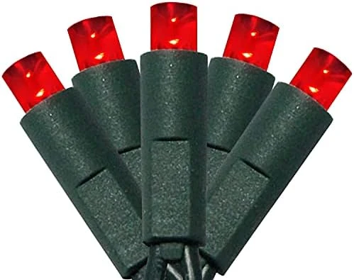 50 Count 5MM Wide Angle Led Christmas Lights Set,Outdoor Led String Lights For Garden Patio Christmas Trees Decoration,17 Feet Green Wire,Warm White 12 50 Count 5MM Wide Angle Led Christmas Lights Set,Outdoor Led String Lights For Garden Patio Christmas Trees Decoration,17 Feet Green Wire,Warm White - Image 12