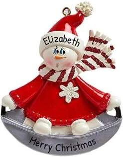 Personalized Snowman Christmas Ornaments - Snowman Ornaments 2022, Frosty Snowman Ornaments, Frosty Friends Ornaments, Snow Buddies 2022 Ornament - Catching Snowflakes - Free Customization -Department 56 Shop 41oB2EONfmL. AC
