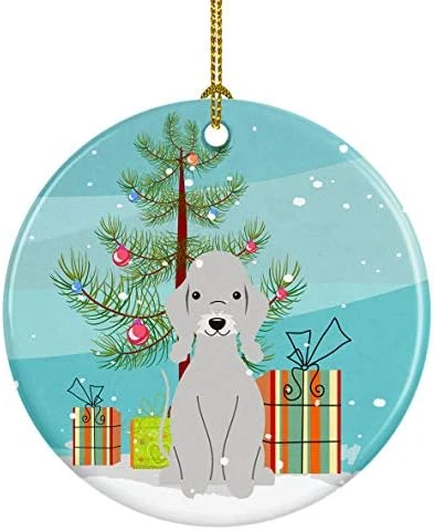 Caroline's Treasures Merry Christmas Tree Staffordshire Bull Terrier Brown Ceramic Ornament Christmas Tree Hanging Decorations For Home Christmas Holiday, Party, Gift, 3 In, Multicolor 7 Caroline's Treasures Merry Christmas Tree Staffordshire Bull Terrier Brown Ceramic Ornament Christmas Tree Hanging Decorations For Home Christmas Holiday, Party, Gift, 3 In, Multicolor - Image 7