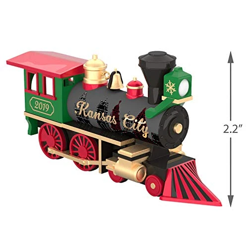 Hallmark Keepsake Christmas Year Dated Next Stop, Kansas City! Holiday Train 2019 Ornament, 3 Hallmark Keepsake Christmas Year Dated Next Stop, Kansas City! Holiday Train 2019 Ornament, - Image 3