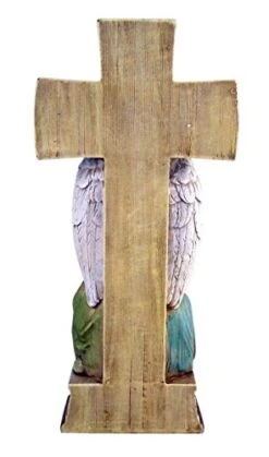 Standing Nativity Cross With Angel And Holy Family Resin Christmas Figurine, 14 Inch -Department 56 Shop 41oonhYzyQL