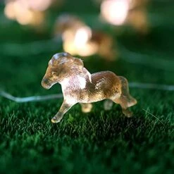 Horse Fairy String Lights Cute Pony Decorative Lights 20 Leds Night Light 8.5ft Battery Operated With Remote For Bedroom Farmhouse Home Holiday Thanksgiving Decoration -Department 56 Shop 41ovzu5CIsS