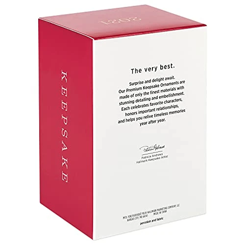 Hallmark Keepsake Christmas Ornament 2021, Barbie Black & White Forever, Porcelain And Fabric 4 Hallmark Keepsake Christmas Ornament 2021, Barbie Black & White Forever, Porcelain And Fabric - Image 4