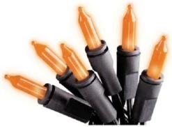 Noma/Inliten-Import V34700-88 100-Count Orange Halloween Light Set With Black Wire (Pack Of 3) -Department 56 Shop 41pObI a5RL. AC
