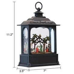 GenSwin Nativity Musical Lighted Water Lantern Christmas Snow Globe With 6 Hour Timer, Battery Operated & USB Powered Singing Swirling Glitter Snow Globe Lantern Christmas Holiday Home Decor Gift(11”) 16 GenSwin Nativity Musical Lighted Water Lantern Christmas Snow Globe With 6 Hour Timer, Battery Operated & USB Powered Singing Swirling Glitter Snow Globe Lantern Christmas Holiday Home Decor Gift(11”) -Department 56 Shop 41pZq9Dni2L