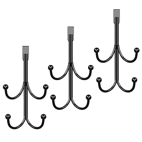 Worparsen No Tools Or Nails Required Wreath Hanger Metal Double Layer Hook Door Damage Easy Installation Hanging Christmas Wreaths Clothes Black 3pcs 1 Worparsen No Tools Or Nails Required Wreath Hanger Metal Double Layer Hook Door Damage Easy Installation Hanging Christmas Wreaths Clothes Black 3pcs