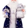 Windy Hill Collection 16" Inch Standing Royal Blue Santa Claus Christmas Figurine Figure Decoration 416110