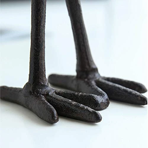 ChezMax Cast Iron Long Feet Birds Christmas Candleholders Black Vintage Tea Light Candle Holders Metal Tabletop Home Decoration 3 ChezMax Cast Iron Long Feet Birds Christmas Candleholders Black Vintage Tea Light Candle Holders Metal Tabletop Home Decoration - Image 3