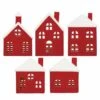 Holiday Ceramic Village - Christmas Decoration - Red/White - LED Light-up - Set Of 5 3 Holiday Ceramic Village - Christmas Decoration - Red/White - LED Light-up - Set Of 5 -Department 56 Shop 41pt3aHg9vL